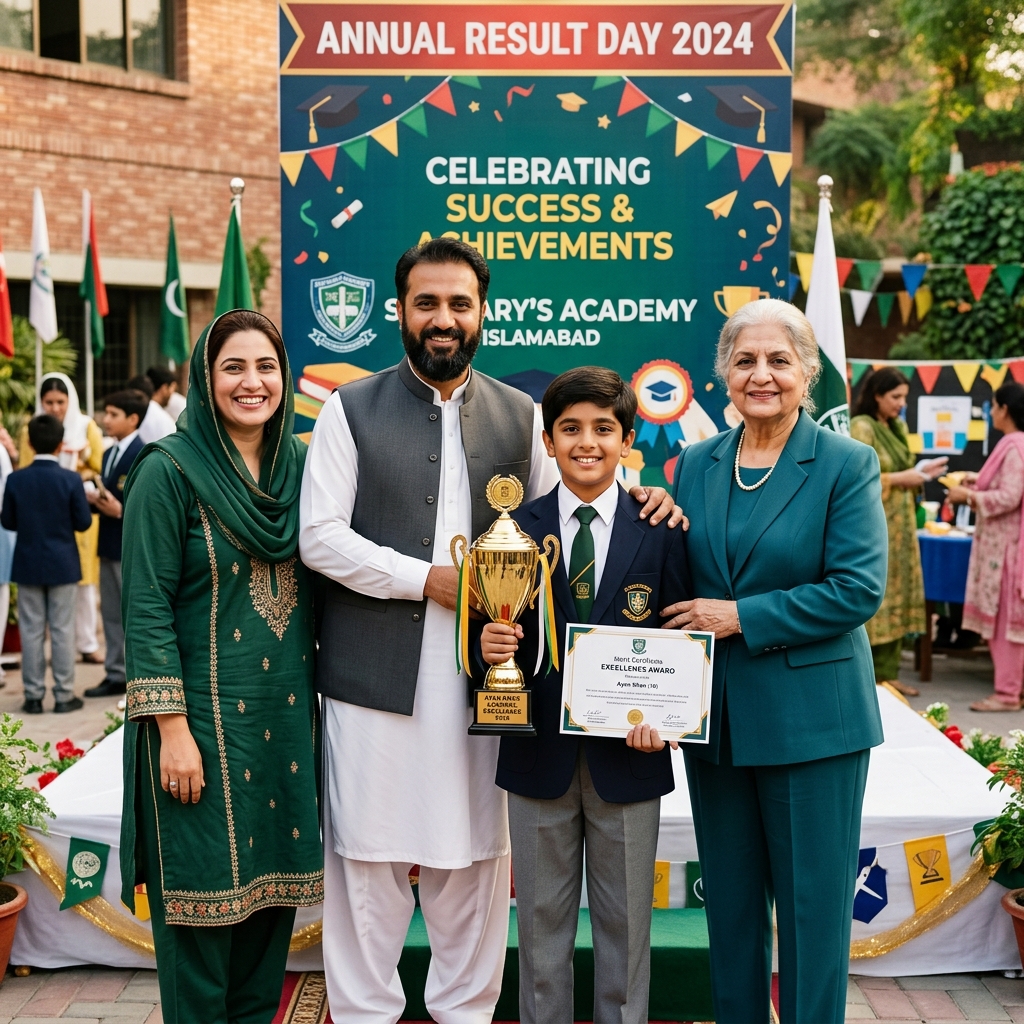 Matric board position holder with parents
